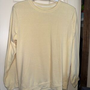 L.L. Bean Women's Cream Crewneck Top
